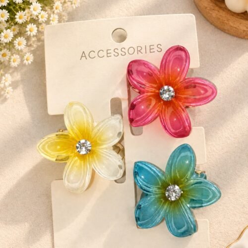 Lilly Flower - Hair Claw Set Of 3